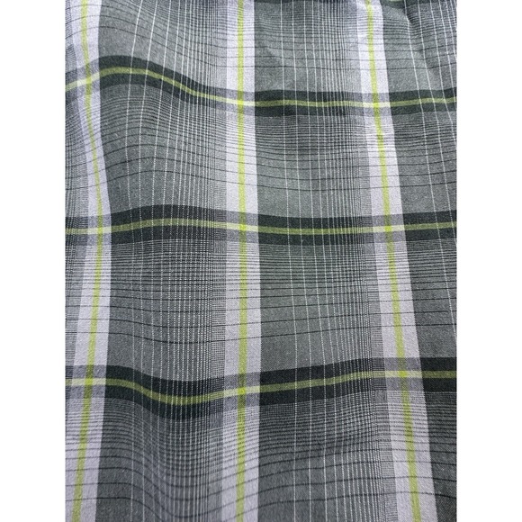 Kenneth Cole Reaction Shirt Mens XLarge Green Plaid Button Up Long Sleeve Cotton - Picture 15 of 15